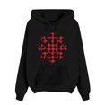 thumbnail image 4 of 2024 Hot Selling Womens Zip Up Hoodies Clearance Sale Merry Christmas Fashion Woman Hoodied Long Sleeve T-Shirt Printing Loose Blouse Tops Hoodies Trending Womens Clothes, Black XL, 4 of 4