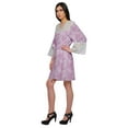 thumbnail image 4 of Moomaya Cotton Robe Plus Size Women Dressing Gown Printed Nightwear With Lace, 4 of 6