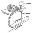 thumbnail image 2 of Crystal Series Brass Toilet Paper Roll Holder, Polished Chrome-Yvan, 2 of 3