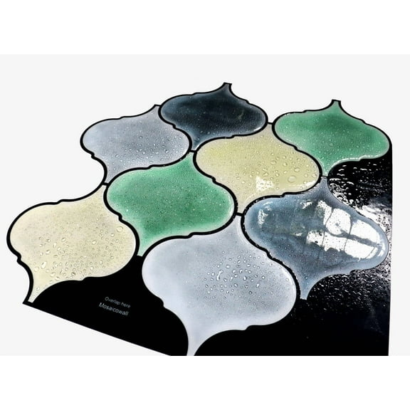 Mosaicowall 10-Sheet Peel and Stick Tile - 11.9"x11.8" Premium Kitchen Self Adhesive Backsplash Tile