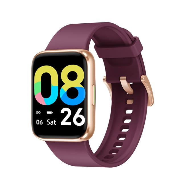 Letsfit LetsfitTW2PLGD TW2 Health & Fitness Smart Watch, Purple