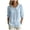 Light Blue, variant on Womens 2026 Summer Cotton Blouse Peter Pan Collar Half Sleeve Puff Button Down Casual Work Shirt (Yellow, XXL)