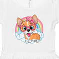 thumbnail image 4 of Inktastic Corgi Dog Lover Rainbow Girls Toddler Dress, 4 of 5