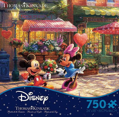 Ceaco Thomas Kinkade Disney Mickey and Minnie in Hollywood 500pc Boxless Puzzle 
