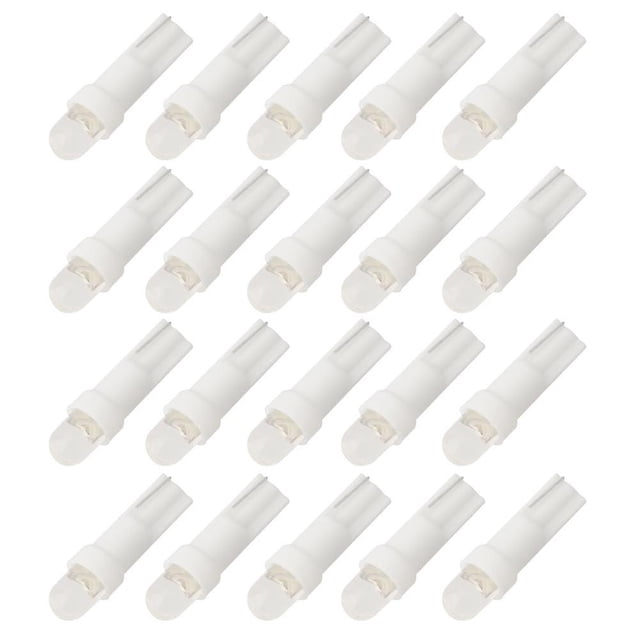 20pcs T5 12v Auto Car Vehicle Interior 1 Led Light Wedge Tablero Lámpara Bombilla ZefeiWu 8390612545726