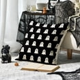 thumbnail image 5 of Sm:)e Black Ghost Halloween Pillow Covers 18x18 Inch Set of 2, Cushion Covers for Sofa Home Decor, 5 of 6