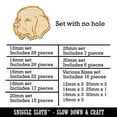 thumbnail image 2 of Newfoundland Dog Head Wood Mini Charms Shapes DIY Craft Jewelry - No Hole - 30mm (6pcs), 2 of 7