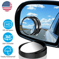thumbnail image 6 of (2) Blind Spot Mirrors Round HD Glass Convex 360° Side Auto Rear View Mirror, 6 of 9