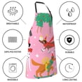 thumbnail image 5 of Kdxio Different Dogs Christmas Apron with Pockets Adjustable Kitchen Aprons for Men Women Waterproof Aprons for Cooking,Drawing,Crafting, Baking Household Cleaning, 5 of 5