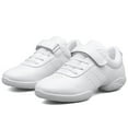 thumbnail image 3 of DADAWEN Girls Cheerleading Shoes White Athletic Training Sneakers Competition Sport Shoes 11.5 Little Kid, 3 of 5