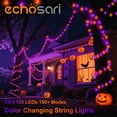 thumbnail image 2 of Halloween String Lights Battery Operated, 33Ft 100 LED 150+ Scene Modes String Lights with Remote Timer for Patio Garden Party Decor - Color Changing & 2700K Warm White, 2 of 9
