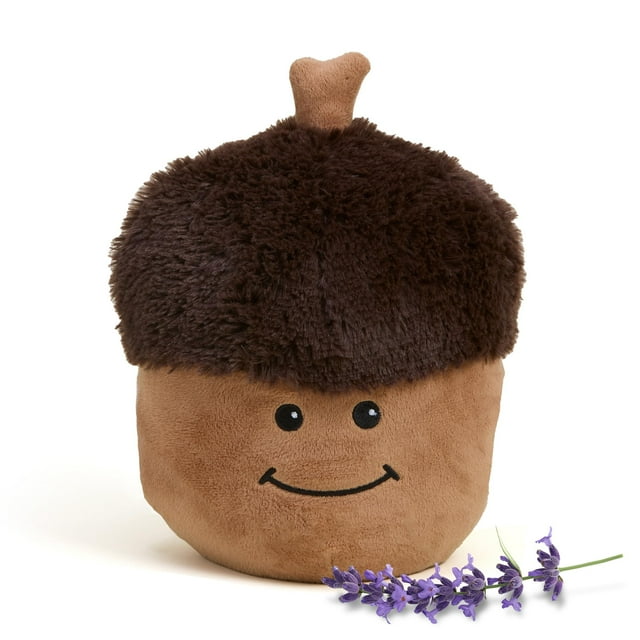 Juguete de peluche terapéutico Warmies Acorn, 33 cm, con peso calefactado