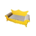 thumbnail image 3 of Sofá cama rascador para gatos, cama portátil para gatos y gatitos, para interiores amarillo, 3 of 10