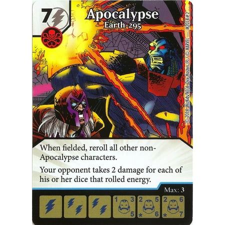 Marvel : Age of Apocalypse Promo Card: Apocalypse - Earth 295, Marvel Dice Masters: Age of Apocalypse Promo Card: Apocalypse - Earth 295 By Dice Masters Ship from