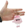 thumbnail image 4 of Accesorio de bolso de moda de carbón en forma de bola de 1 pieza para Navidad de Unique Bargains, color rosa, 4 of 5