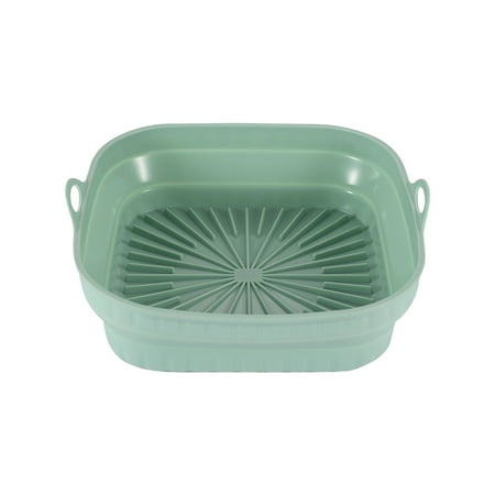 

Yrtoes Holiday Ornaments Food-Grade Foldable Silica Gel Square Frying Pan Baking Pan High-Temperature Household Cake Oven Steaming Pan Pan Pad Baking Tool