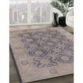 thumbnail image 3 of Ahgly Company Machine Washable Indoor Rectangle Industrial Modern Khaki Rose Pink Area Rugs, 2' x 3', 3 of 7