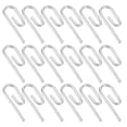 thumbnail image 4 of Juego de 50 ganchos metálicos resistentes para cortinas, con pinzas, ideales para dormitorio, sala de estar, oficina y baño., 4 of 7