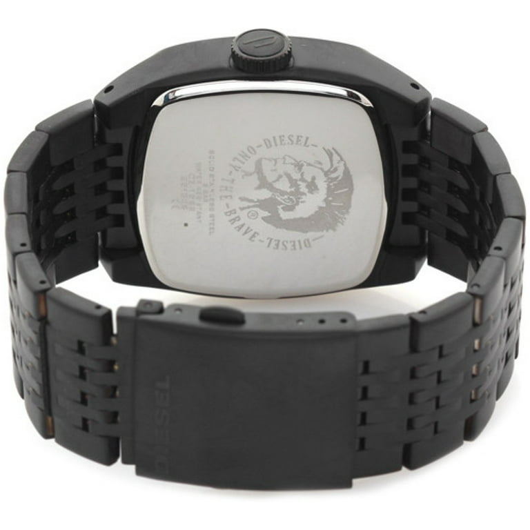 Diesel Men\'s DZ1586 Black IP Stainless Steel Bracelet Black Dial Watch