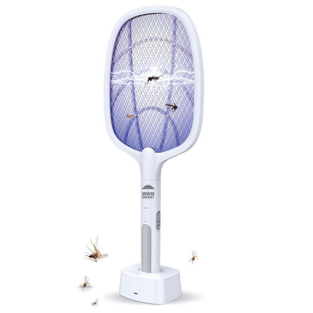 NORTHLANDZ 2in1 Electric Handheld Fly Swatter, Tennis Style Shape Bug