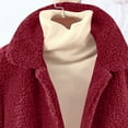 thumbnail image 6 of QATAINLAV Women's Fashion Winter Coats Sherpa Fleece Faux Fur Jackets Warm Outerwear Fashion Clothing with Pockets, Red, M, 6 of 9