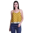 thumbnail image 4 of Moomaya Printed Womens Spaghetti Strap Crop Top Cami Summer Tops, 4 of 5