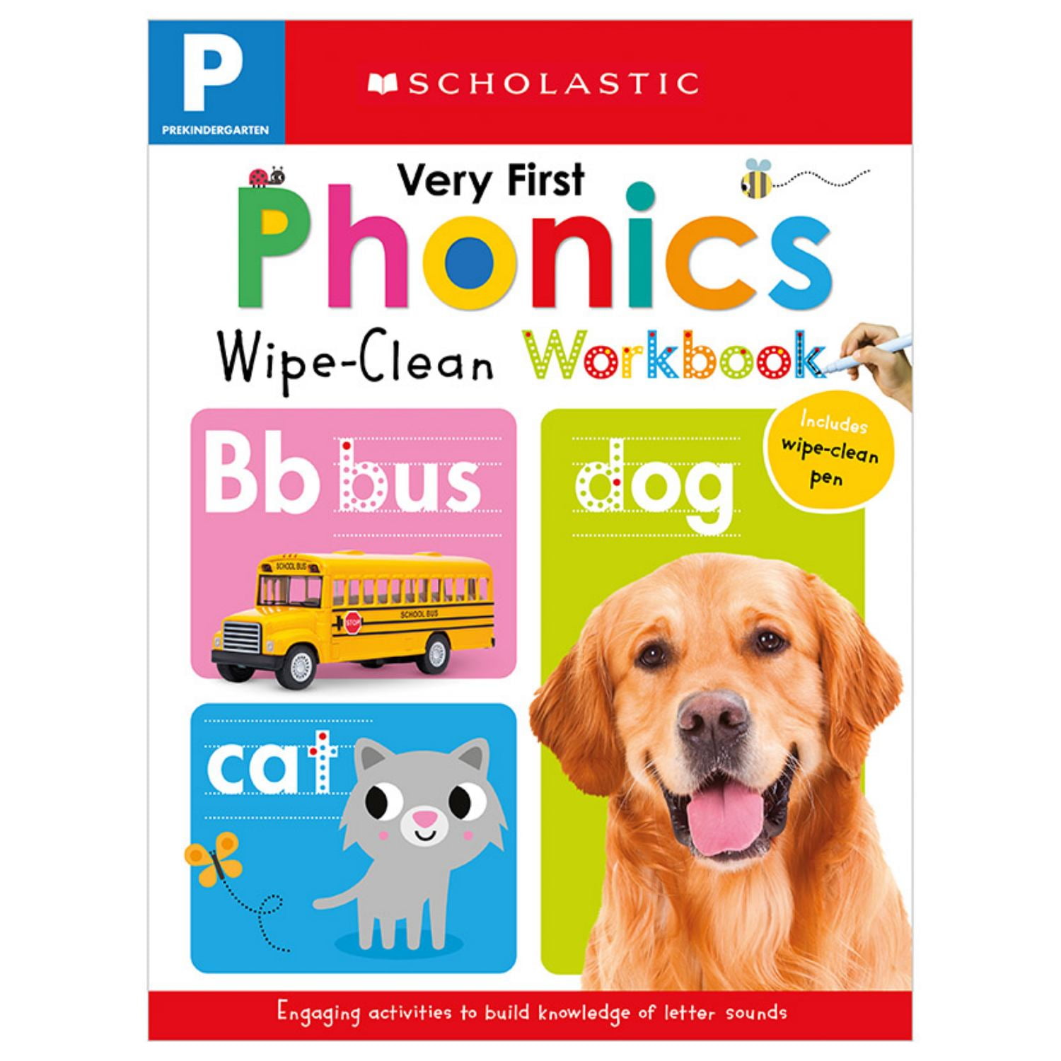 Very First Phonics Pre-K Wipe-Clean Workbook: Scholastic Early Learners (Wipe-Clean) (Workbook) (Board Book)