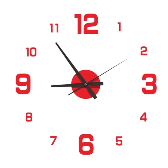 Birdeem Large Wall Clock Watch Diy Sticker Wall Clocks Pared Home Decoration Special Living Room Home Decoration Office Shop Art Decor