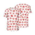thumbnail image 3 of Daiia Pink Hearts1 Mens Baseball Jersey Button Down Shirts Short Sleeve Sports Uniforms-4X-Large, 3 of 9