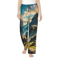 thumbnail image 2 of Lsque Valley River Dinosaur Print Women's Pajama Pants, Lounge Pant - Comfortable Home Wear,Elastic Waistband, Stylish Design-X-Large, 2 of 9