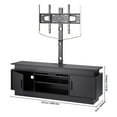 thumbnail image 5 of VEVOR 52" TV Stand with Mount for up to 75 in TVs, Entertainment Center with Power Outlet & LED Lights, Height Adjustable TV Console with Mount with 3 Tiers Storage Cabinets for Bedroom, Living Room, 5 of 9