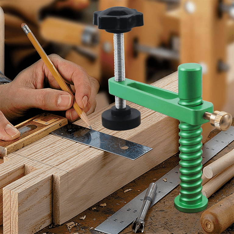 2-Pack Bench Dog Clamps – Adjustable Woodworking Workbench Clamps For 20mm Dog Holes, 70KG Clamping Force, With Soft Rubber Pads
