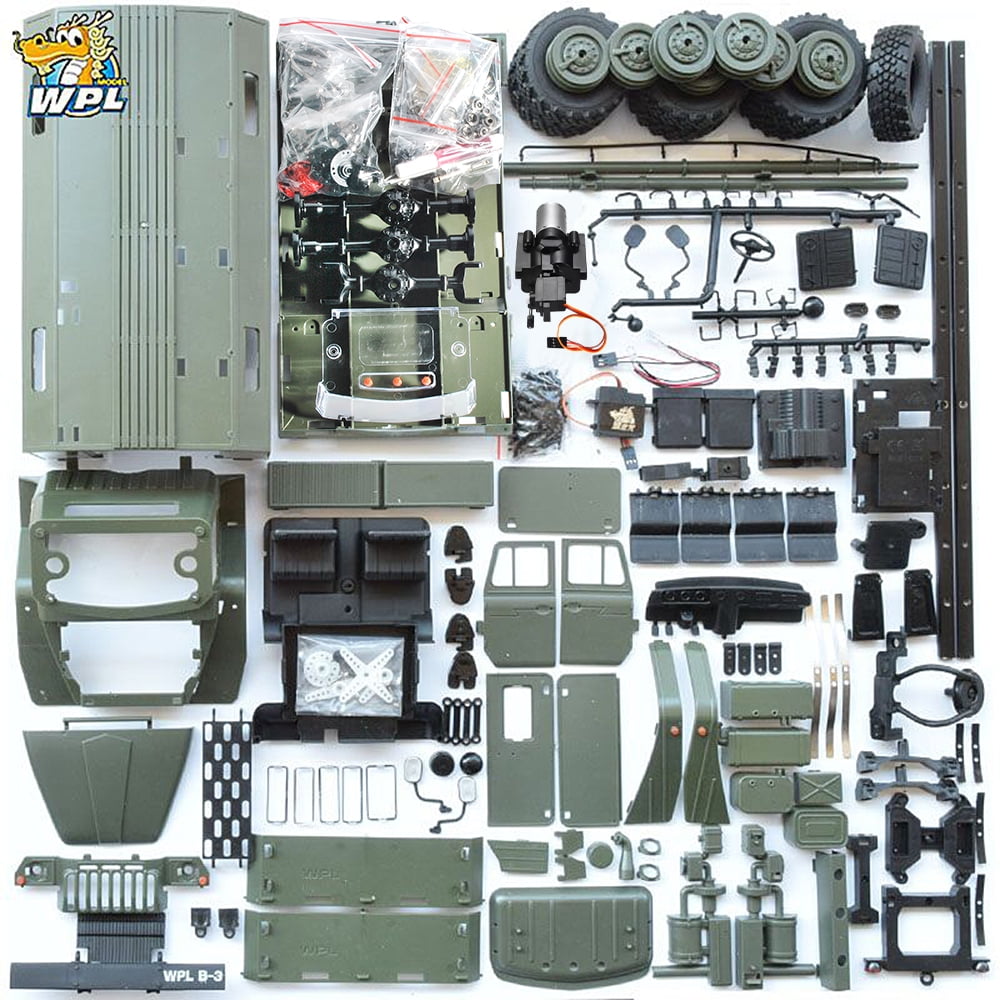WPL B36KM Ural Metal Edition Unassembled Kit 1/16 6WD RC Car Military Truck Rock Crawler Command