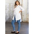 thumbnail image 5 of June & Vie Women's Plus Size Poplin La Vie Max Tunic, 5 of 5