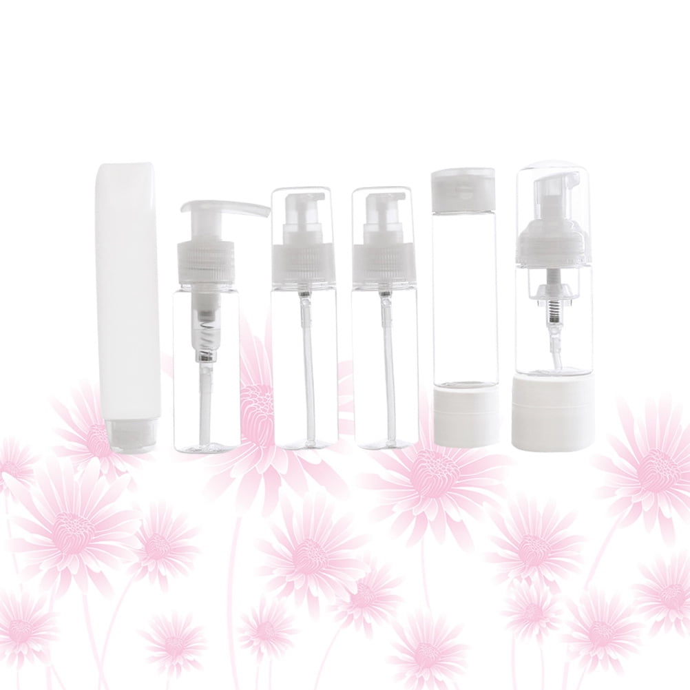 WORGEOUS Leak-Proof High Borosilicate Glass Storage Tank with Press Pump, Travel Bottles for Safe Liquid Storage
