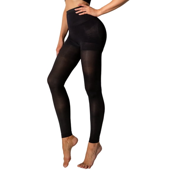 Athlemo Women's 8-15mmHg Footless Compression Pantyhose Tights Medical Quality Support Stocking