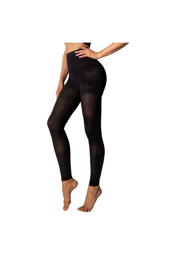 Athlemo Women's 8-15mmHg Footless Compression Pantyhose Tights Medical Quality Support Stocking