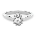 thumbnail image 2 of IGI Certified 4 Carat Pear Shape Lab Grown Diamond Engagement Ring | 14K White Gold | Magnolia Texture Solitaire Diamond Ring | FG-VS1-VS2 Quality Friendly Diamonds, 2 of 6