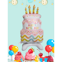 Birthday Cake Standing Foil Balloon Decoration F07M1-13