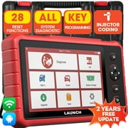 LAUNCH CRP909X OBD2 Scanner Car Diagnostic Scan Tool OE-Level Full System Diagnosis, 28 Reset Function ABS Bleeding Injector Coding IMMO