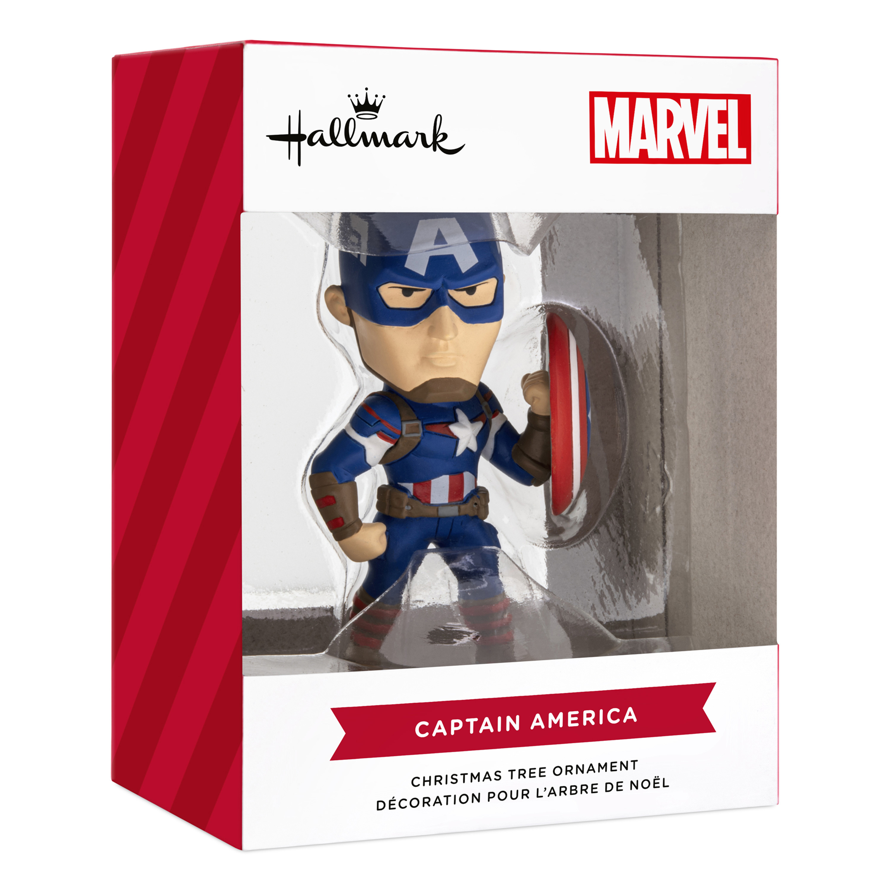 Hallmark Christmas Ornament (Marvel Captain America Stylized), 1 Count
