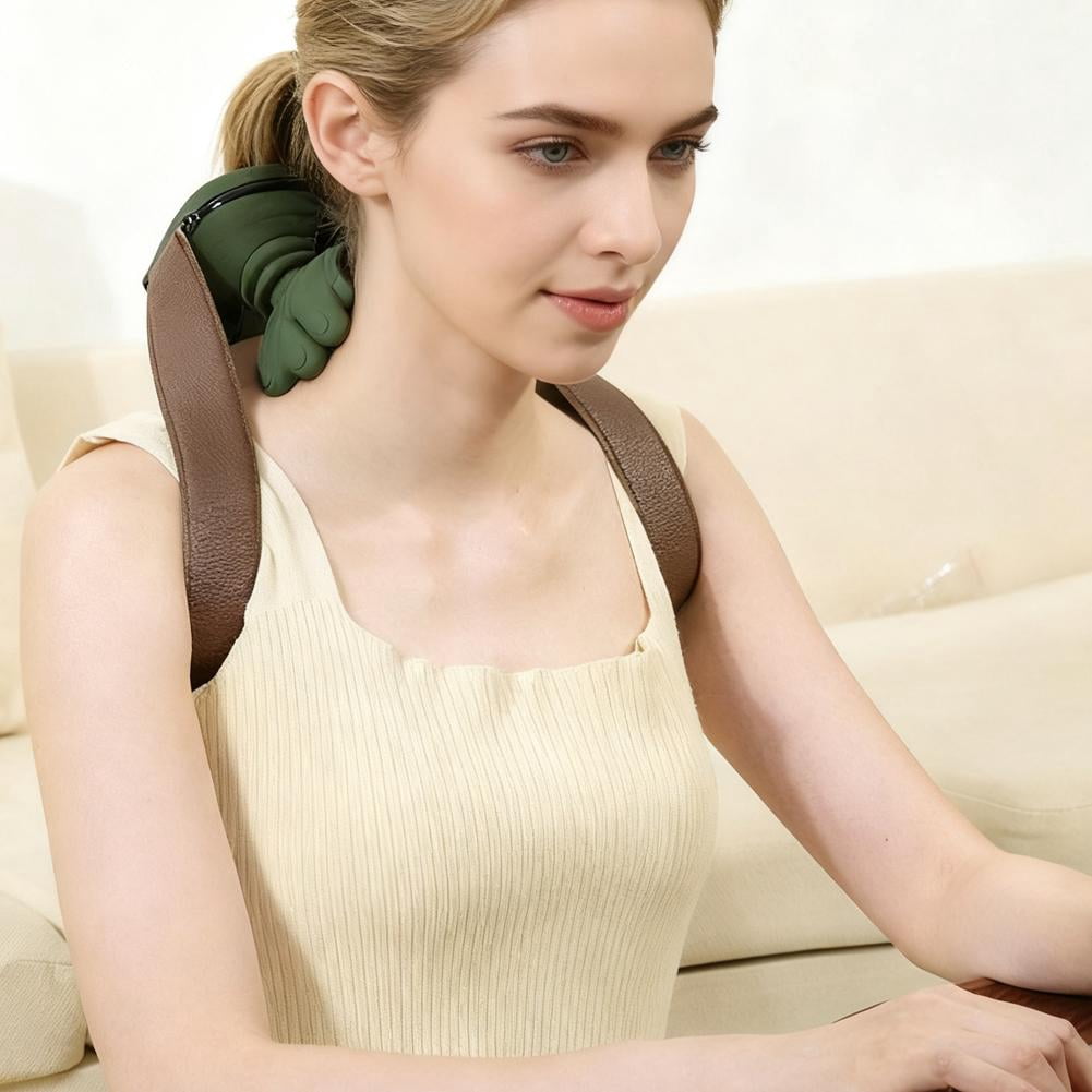 Neck Massager for Pain Relief Deep Tissue,3D Kneading Massage Pillow Back Shoulder Massager Cordless Massager Deep Kneading Back Massager for Home Office