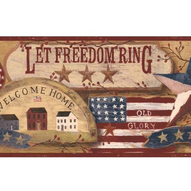 Let Freedom Ring Patriotic Wallpaper Border - giáp lưng tường mang tính quốc gia: Nếu bạn đang tìm kiếm một mẫu giáp lưng tường mang tính quốc gia, Let Freedom Ring Patriotic Wallpaper Border sẽ là lựa chọn tuyệt vời cho bạn. Với thiết kế đậm chất Mỹ, mẫu giáp lưng này sẽ giúp bạn thể hiện tình yêu và lòng trung thành của mình đến với quốc gia. Hãy cùng xem những hình ảnh ấn tượng về Let Freedom Ring Patriotic Wallpaper Border để tìm kiếm cảm hứng cho ngôi nhà của bạn.