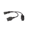 thumbnail image 1 of Cable de alimentación IE dual, IEC320 C14 a cable de alimentación IE dual IE Cable de alimentación divisor en Y dual IE Los mejores materiales, 1 of 8