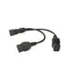 thumbnail image 2 of Cable de alimentación divisor Vevor IEC320 C14 A doble IEC320 C19 10A 250V 12,6 pulgadas, 2 of 5