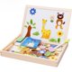 thumbnail image 1 of Juguetes para niños, rompecabezas magnético de madera, rompecabezas de animales, tablero de dibujo magnético de doble cara, rompecabezas para niños, 1 of 3