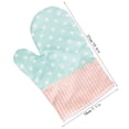 thumbnail image 3 of Guantes de silicona para horno con protección contra el calor – Guantes de cocina antideslizantes para hornear, asar a la parrilla y cocinar – Protección de manos resistente al calor para microondas, 3 of 6