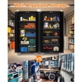 thumbnail image 6 of Huisuilinss Metal Garage Storage Cabinet with Wheels,72" H Metal Storage Cabinet with 4 Adjustable Shelves,Steel Rolling Cabinet with Locking Door for Home, School, Office, Garage, 6 of 7