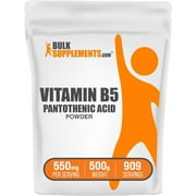 BulkSupplements Vitamin B5 Powder- 550mg per Serving - 500 Grams (1.1 lbs) - 909 Servings