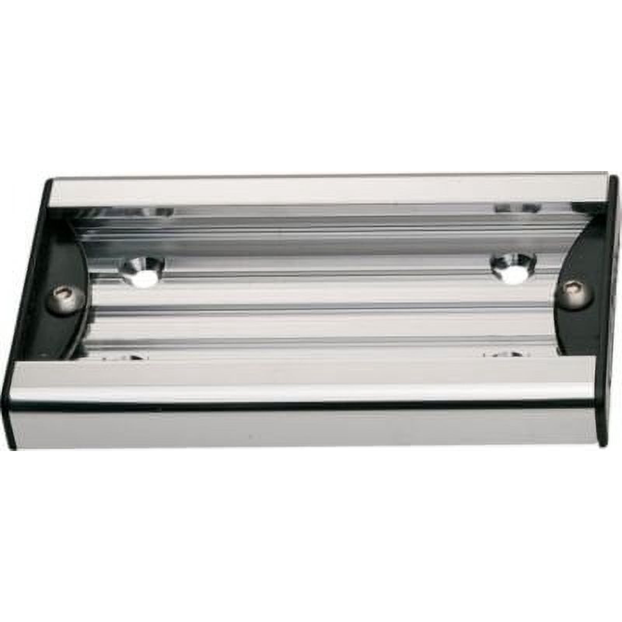 Bert's Custom Tackle Aluminum Boat Mounting Track, 6 in, Satin Silver